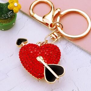 Red Heart Bag Charm